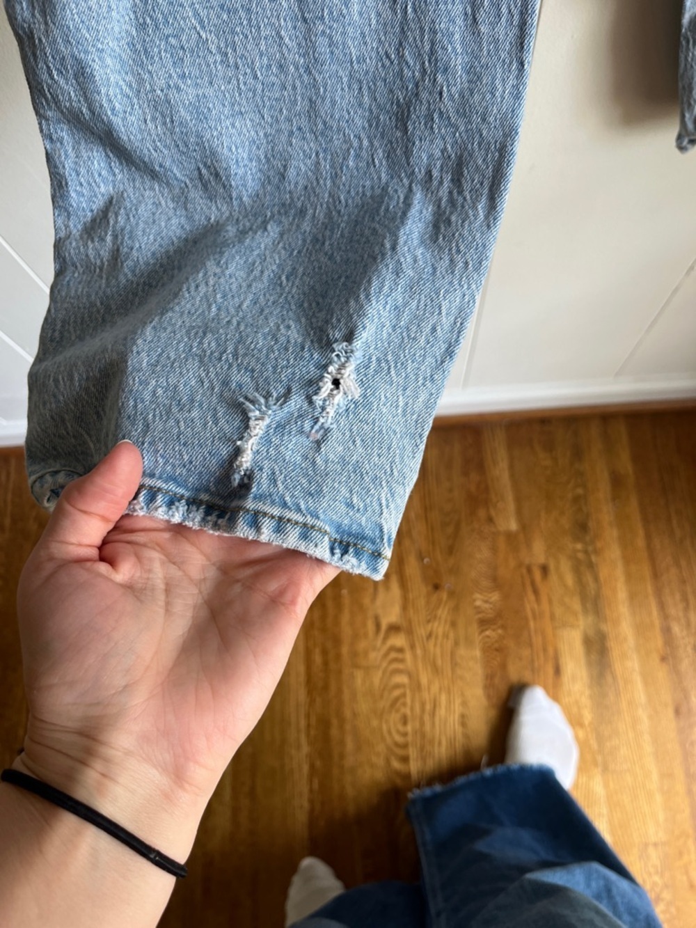 Abercrombie & Fitch Women's 90s Straight Ultra High-Rise Blue Jeans Sz 32/14 S - Picture 9 of 12